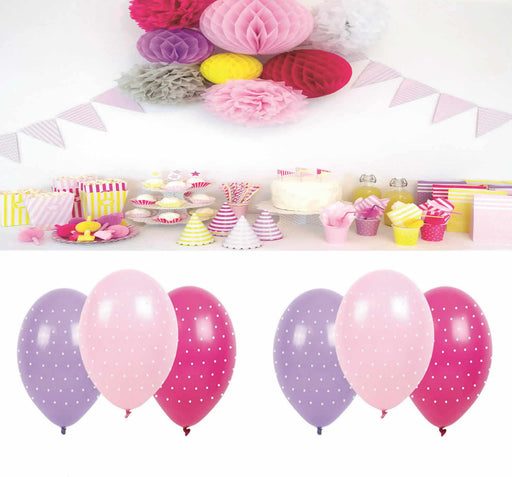 JaBaDaBaDo 6 Luftballon Naturlatex Pink Rosa Lilia Party Geburtstag B2004