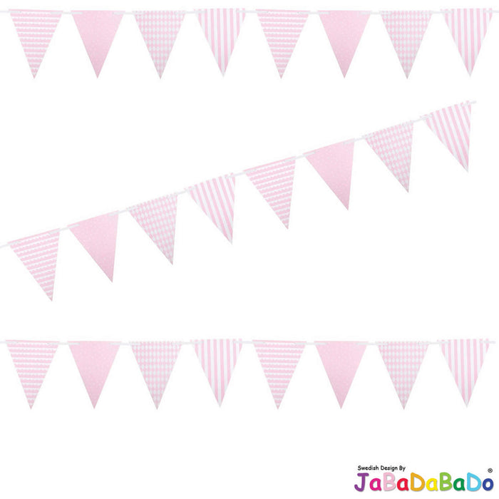 KI-generiertes Bild JaBaDaBaDo XL Wimpelkette Rot Mix Girlande Geburtstag Party Z17164