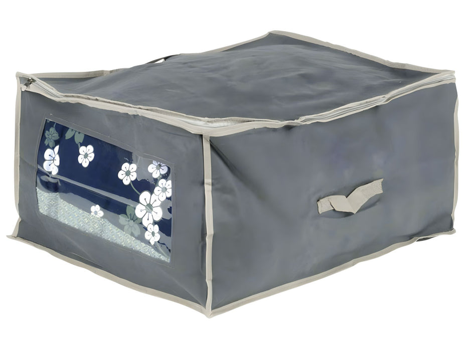 XL Vlies Unterbettkommode Grau 60x45x30cm Jumbo Unterbettbox Aufbewahrungsbox