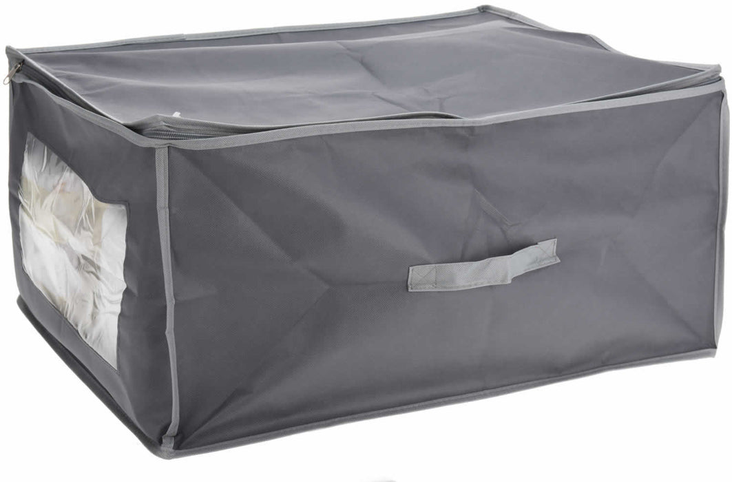 XL Vlies Unterbettkommode Grau 60x45x30cm Jumbo Unterbettbox Aufbewahrungsbox