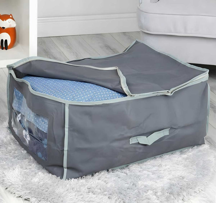 XL Vlies Unterbettkommode Grau 60x45x30cm Jumbo Unterbettbox Aufbewahrungsbox