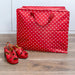 KI-generiertes Bild,XXL Jumbo Bag Dot´s Rot Weiß 55cm Aufbewahrungstasche Einkaufstasche