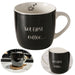 XL Jumbo Kaffeebecher 420ml but first Coffee Schwarz Henkelbecher Kaffeetasse