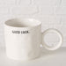 XL Jumbo Kaffeebecher 420ml Spruch Good Luck Henkelbecher Kaffeetasse
