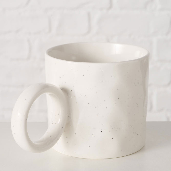 XL Jumbo Kaffeebecher 420ml Spruch Good Luck Henkelbecher Kaffeetasse