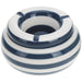 XL Sturmaschenbecher 14x9cm Blau Weiß Windaschenbecher Aschenbecher