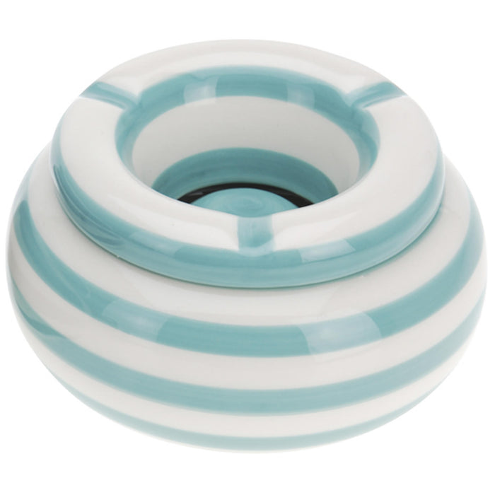 Sturmaschenbecher 11x6cm Maritim Türkis Windaschenbecher Aschenbecher