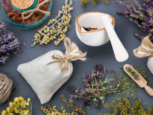 Keramik Mörser Stößel Set Braun Weiß Ø 12cm kleiner Gewürzmörser Zerkleinerer