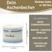 KI-generiertes Bild,Sturmaschenbecher Heimathafen 10x7,5cm Maritim Weiß Blau Windaschenbecher Aschenbecher