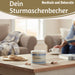 KI-generiertes Bild,Sturmaschenbecher Heimathafen 10x7,5cm Maritim Weiß Blau Windaschenbecher Aschenbecher