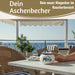 KI-generiertes Bild,Sturmaschenbecher Moin 10x7,5cm Maritim Weiß Blau Windaschenbecher Aschenbecher