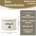 Sturmaschenbecher Lieblingsplatz 10x7,5cm Maritim Weiß Blau Windaschenbecher Aschenbecher