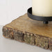 KI-generiertes Bild,4-fach Kerzenschale Holz 46cm Braun Kerzenständer Kerzenleiste Kerzentablett