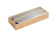 2-fach Holz Folienspender Bambus Schubladen Alufolienspender Folienschneider