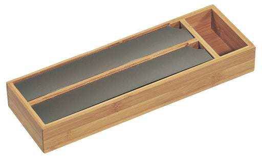 3-fach Holz Folienspender Bambus Schubladen Alufolienspender Folienschneider