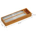 3-fach Holz Folienspender Bambus Schubladen Alufolienspender Folienschneider