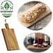 Holz Griffbrett Servierbrett 29cm Akazie Eckig Frühstücksbrett Küchenbrett