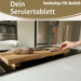 XL Vesperbrett Servierbrett 53cm Akazie Schneidebrett Serviertablett auf Füßen