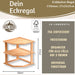 Küchenregal Eckregal Holz 27x25cm stehend Aufbewahrungsregal Gewürzregal