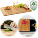 XL Holz Schneidebrett Herdabdeckplatte 50x28cm Bambus Küchenbrett Holzbrett Saftrille