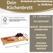 KI-generiertes Bild,XL Holz Schneidebrett Herdabdeckplatte 54x28cm Bambus Küchenbrett Holzbrett Saftrille
