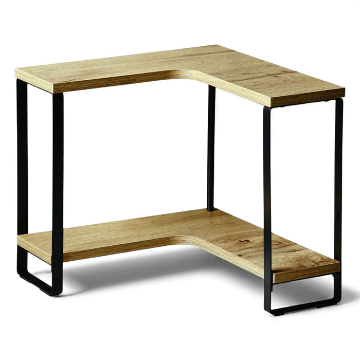 Küchenregal Eckregal Holz 30x30cm stehend 2 Ebenen Aufbewahrungsregal Gewürzregal