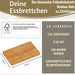 KI-generiertes Bild,3x Holz Frühstücksbrett Essbrettchen 22x14cm Set Bambus Küchenbrett Holzbrett