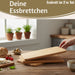 KI-generiertes Bild,3x Holz Frühstücksbrett Essbrettchen 22x14cm Set Bambus Küchenbrett Holzbrett