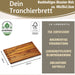 XL Holz Schneidebrett Akazie 40x26x1,5cm Saftrille Küchenbrett Tranchierbrett