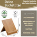 Holz Kochbuchhalter Bambus 23x18cm Braun Tablett-Halterung für iPad´s