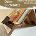 Holz Kochbuchhalter Bambus 23x18cm Braun Tablett-Halterung für iPad´s