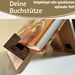 KI-generiertes Bild,Holz Kochbuchhalter Bambus 23x18cm Braun Tablett-Halterung für iPad´s