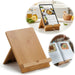 KI-generiertes Bild Holz Kochbuchhalter Bambus 23x18cm Braun Tablett-Halterung für iPad´s