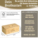 KI-generiertes Bild,Retro Holz Brotkasten Braun 30cm 2in1 mit Deckel Schneidebrett Brotbox