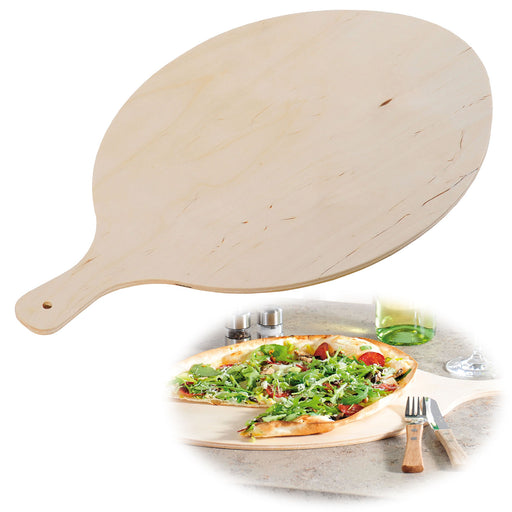 Holz Flammkuchenbrett Pizzabrett 50cm Birke Gastro Servierbrett