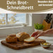 KI-generiertes Bild,Profi Holz Schneidebrett Stirnholz 32cm Akazie Küchenbrett Tranchierbrett