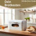 KI-generiertes Bild,Vintage Brotkasten Weiß 30cm Metall mit Deckel Retro Brotbox Aufbewahrungskorb