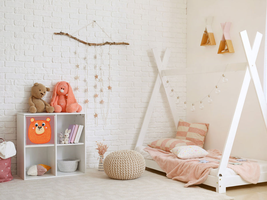 Kinder Aufbewahrungsbox Bär 30cm Faltbar Spielzeug Organizer für Ikea Kallax