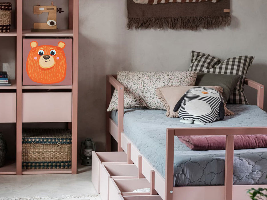 Kinder Aufbewahrungsbox Bär 30cm Faltbar Spielzeug Organizer für Ikea Kallax