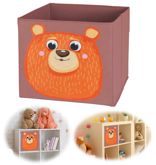 Kinder Aufbewahrungsbox Bär 30cm Faltbar Spielzeug Organizer für Ikea Kallax