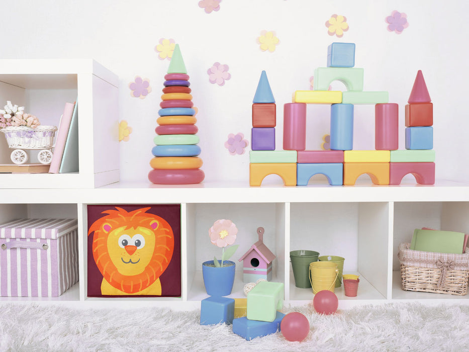 Kinder Aufbewahrungsbox Löwe 30cm Faltbar Spielzeug Organizer für Ikea Kallax
