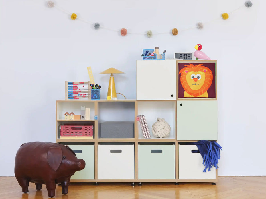 Kinder Aufbewahrungsbox Löwe 30cm Faltbar Spielzeug Organizer für Ikea Kallax