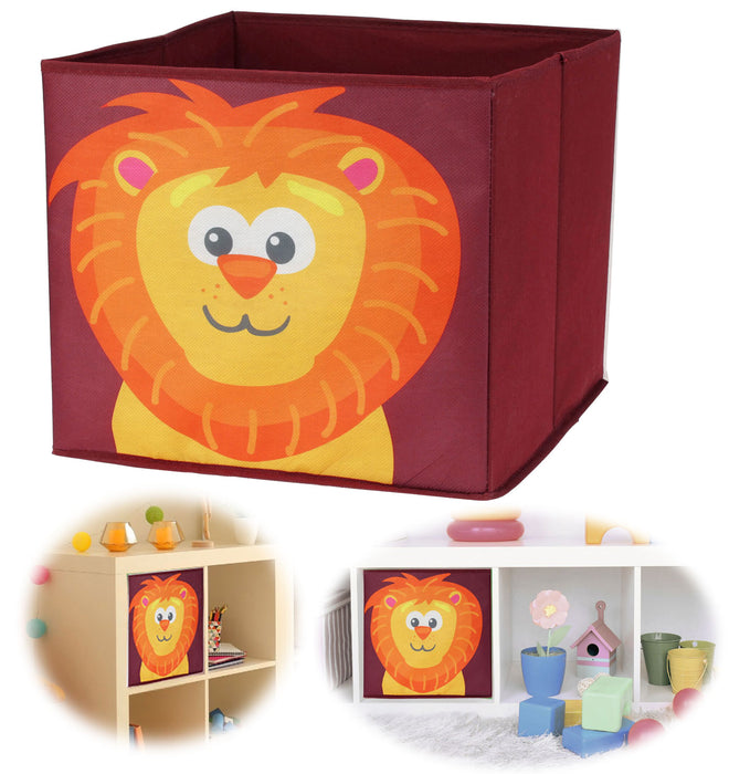 Kinder Aufbewahrungsbox Löwe 30cm Faltbar Spielzeug Organizer für Ikea Kallax