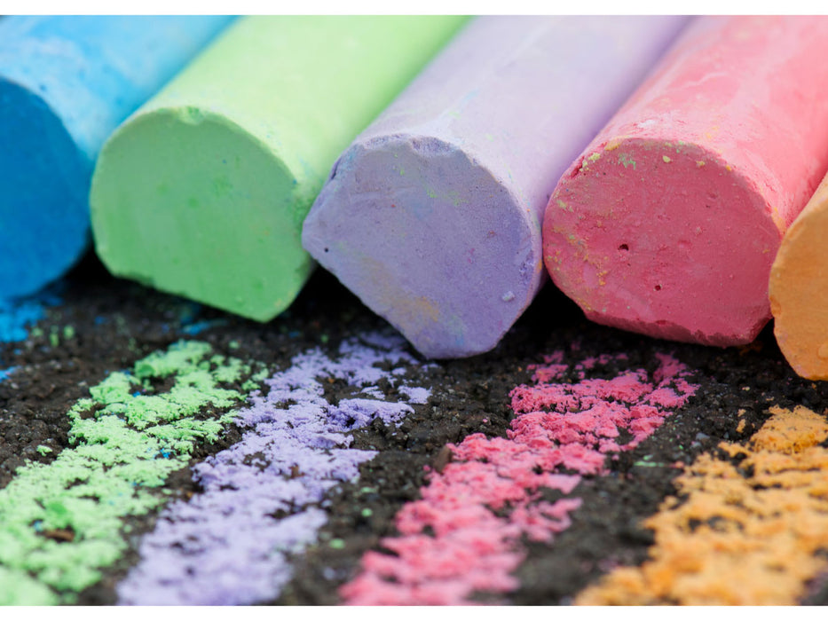 54x XL Straßenkreide 10cm Eimer Jumbo Straßenmalkreide Stifte Bunt Malkreide