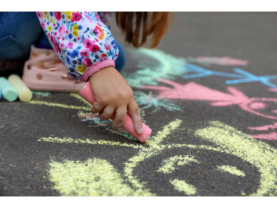 54x XL Straßenkreide 10cm Eimer Jumbo Straßenmalkreide Stifte Bunt Malkreide