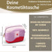 KI-generiertes Bild,Kosmetiktasche Herz 14x11cm kleine Schminktasche Kulturtasche Waschtasche