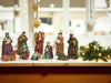 Krippenfiguren Set 10 Figuren 13cm Traditionell Handbemalt Krippe Krippenset Xmas