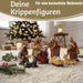 KI-generiertes Bild,Krippenfiguren Set 8 Figuren 11cm Traditionell Handbemalt Krippe Krippenset Xmas