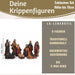 KI-generiertes Bild,XL Krippenfiguren Set 9 Figuren 15cm Traditionell Handbemalt Krippe Krippenset