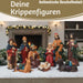 KI-generiertes Bild,XL Krippenfiguren Set 9 Figuren 15cm Traditionell Handbemalt Krippe Krippenset